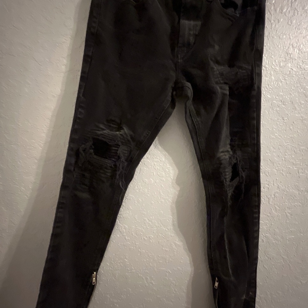PacSun Comfort Stretch Washed Black Slim Jeans
